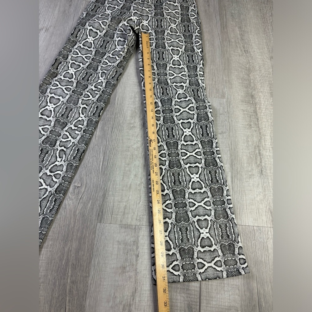 I.AM.GIA Black & White Snake Print Faux Leather Pants Size XS - Picture 5 of 6